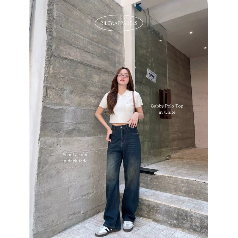 Riley apparels/ Riley apparels ส่งต่อ/ กางเกงยีนส์ Riley Seoul jeans(M)