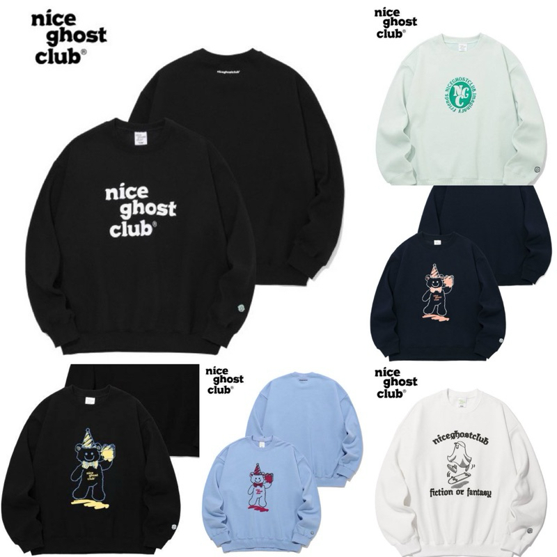 (พร้อมส่ง) แท้ nice ghost club sweatshirts