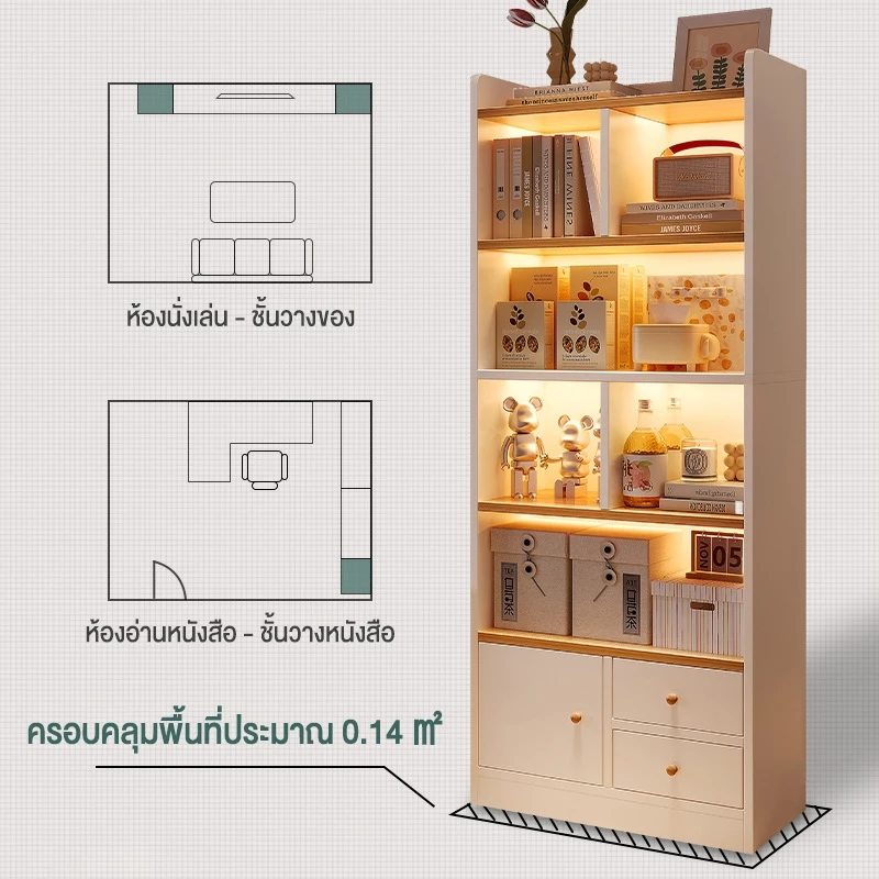 ตู้โชว์ ชั้นวางของอเนกประสงค์ 180cm thumbnail 6