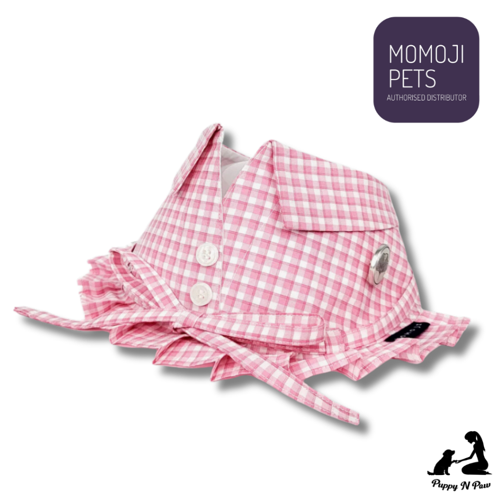 Momoji Candice Flamingo Pink Pet Bib ชุดสุนัข ชุดแมว