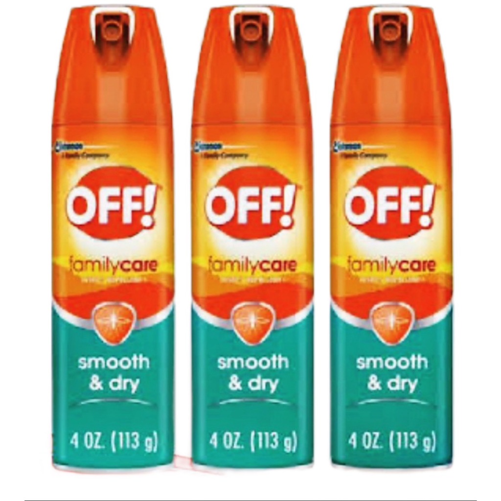 [EXP 2027] OFF Family Care Smooth & Dry สูตรแห้งเร็ว ไม่เหนียว ออฟ สเปรย์หอมกันยุง ขนาด 113 กรัม