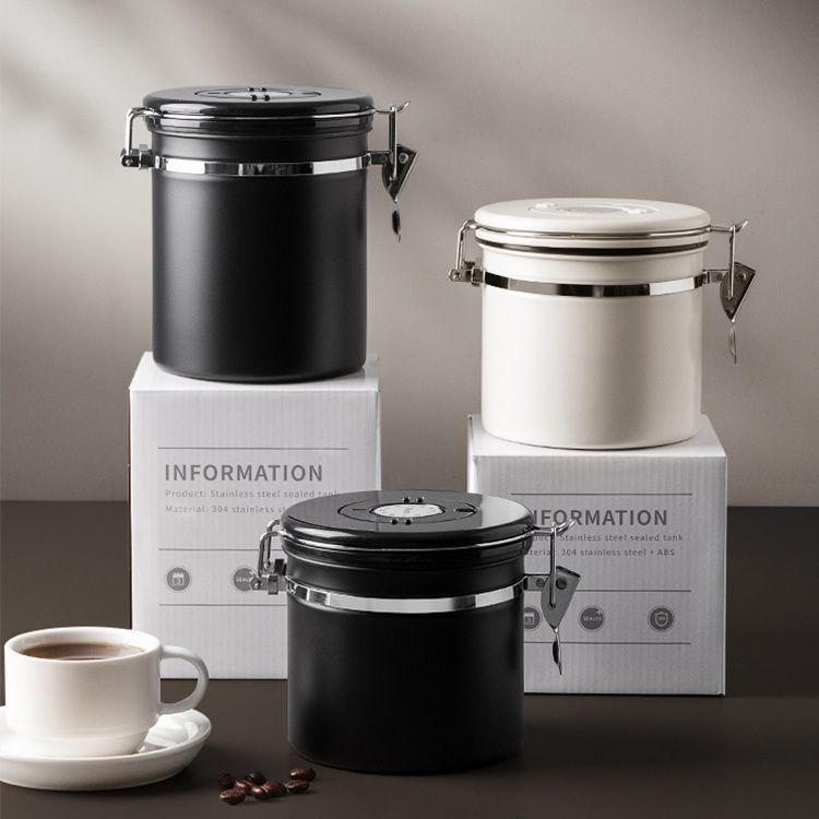 โถเก็บเมล็ดกาแฟ สูญกาศ กันความชื้น 500/700 กรัม GOODLIFE STORE