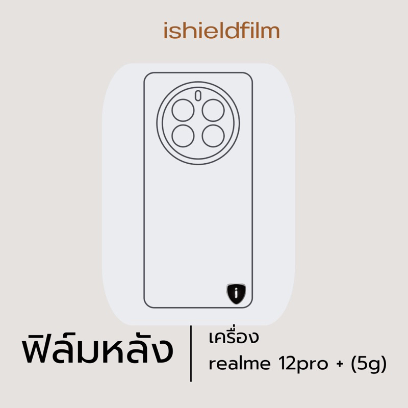 realme 12+(5g),realme 12pro+(5g)  ฟิล์มกันรอยหลังเครื่อง ป้องกันรอยขีดข่วน 100% ราคา ถูกที่สุด ดีลบีเคเค แกลเลอรีภาพที่ 3