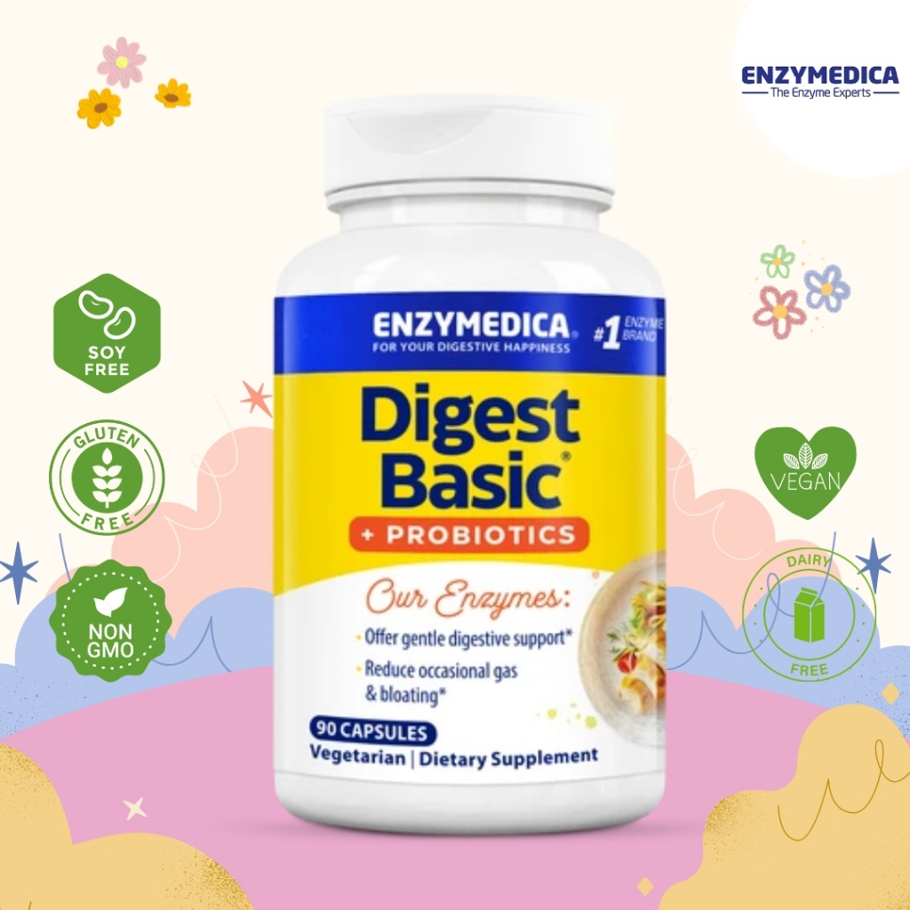 ENZYMEDICA Digest Basic® +PROBIOTICS💕สูตร 2-in-1 คุณประโยชน์จาก Digest Basic เสริมด้วยโพรไบโอติก💕