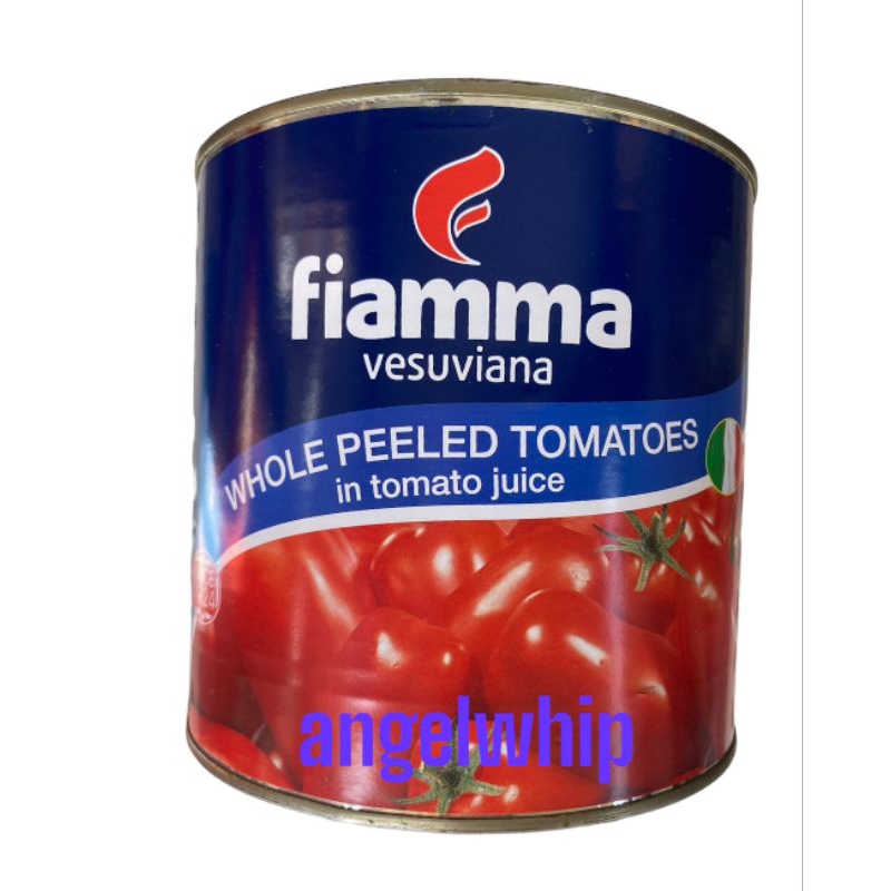 ￼FIAMMA  PEELED  TOMATOES  2.55 KG. มะเขือเทศปอกเปลือก ตรา FIAMMA ขนาด 2.55 กก.