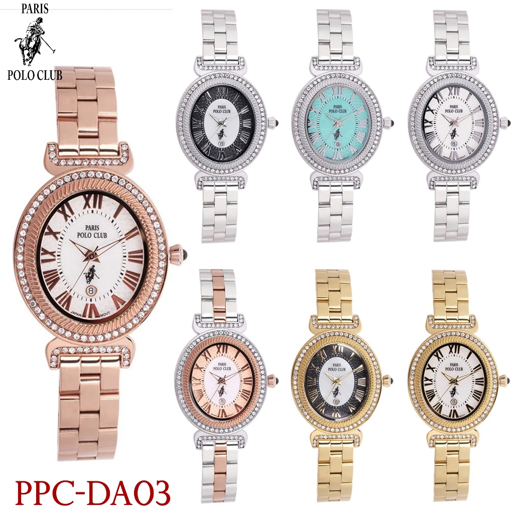 Paris Polo Club นาฬิกาข้อมือผู้หญิง สายสแตนเลส รุ่น PPC-DA03