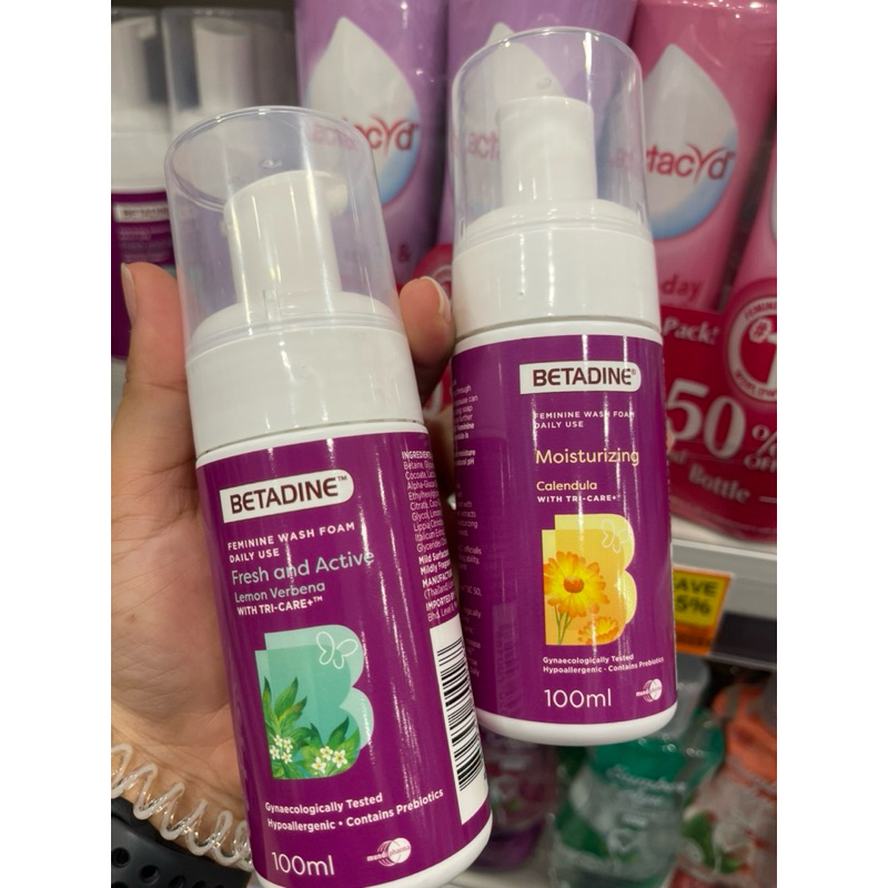 BETADINE FEMININE WASH FOAM FOR DAILY USE 100ML
