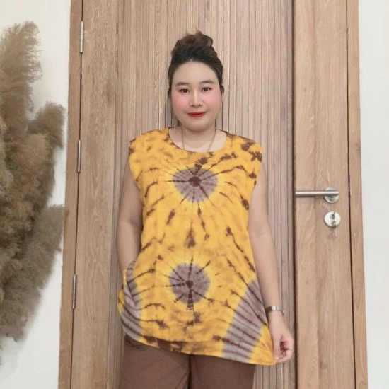 เสื้อคอกลม แขนกุด อก 52 ผ้าแบมเบิตสปัน thumbnail 6