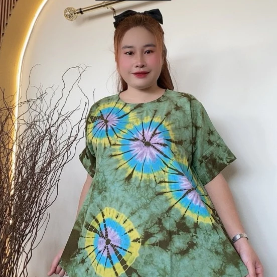 เสื้อคอกลมแขนสั้น อก 48/52 ผ้าแบมเบิตสปัน คละลาย thumbnail 4