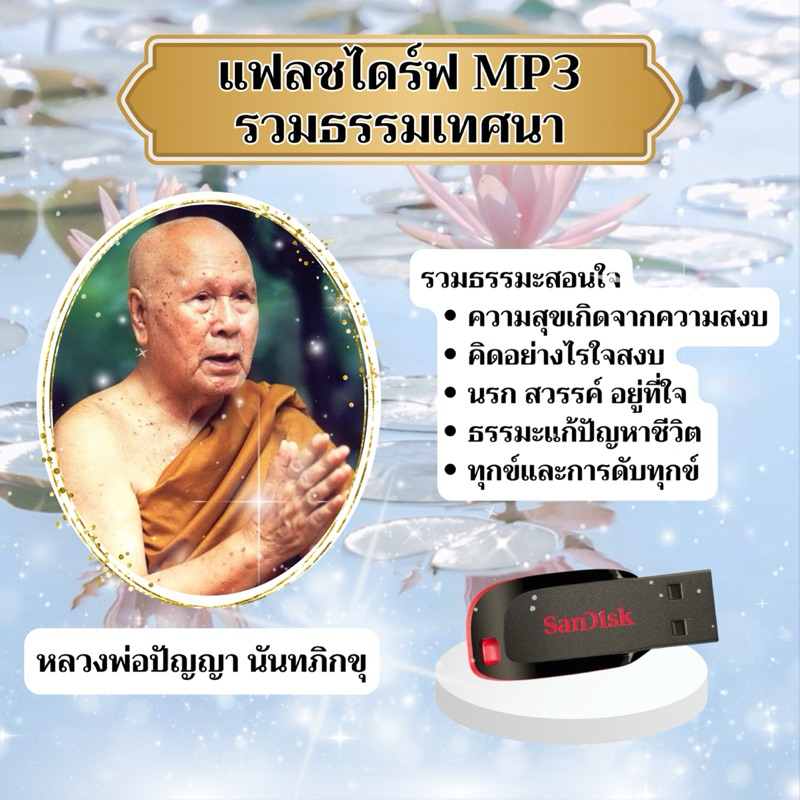 แฟลชไดร์ฟ MP3 หลวงพ่อปัญญา นันทภิกขุ