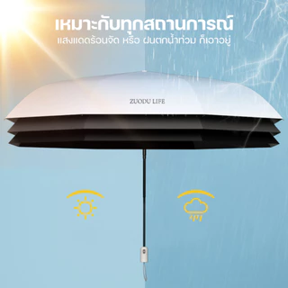 ร่ม Zuodu [ZD177]sun protection umbrella gradient color ร่มพับสไตล์เรียบง่าย ผ้าร่มHOUSTINของญี่ปุ่น - DIMI