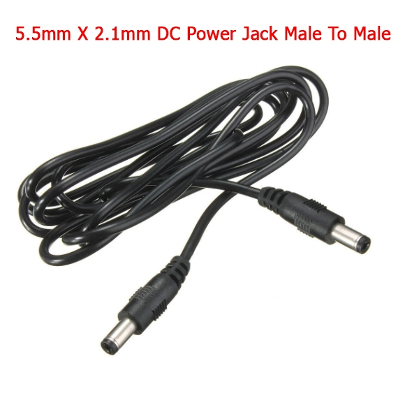 สาย 5.5mm X 2.1mm DC Power Jack Male To Male 1M-5M