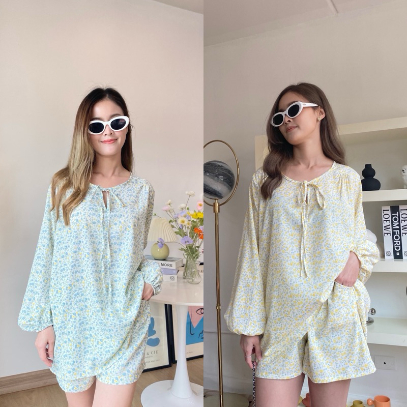 PYCK CLOTHING 🌸 LINNY SET เซตเสื้อ+กางเกง ผ้าใส่สบาย สีใหม่น่ารัก ใส่สวยมากค่า