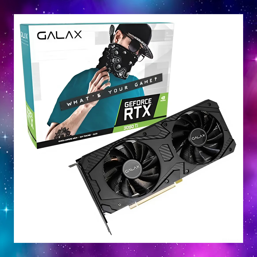VGA (การ์ดแสดงผล) GALAX GEFORCE RTX3060Ti 3060Ti 3060 TI (1-CLICK OC) - 8GB GDDR6 (LHR) ใช้งานปกติ