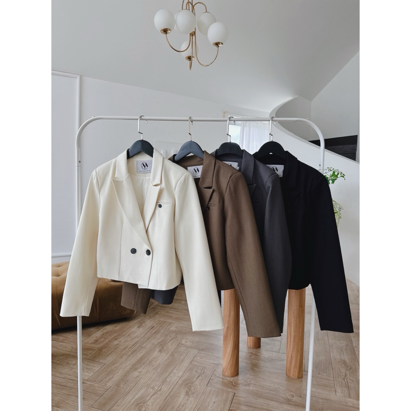 [Make your Clothes] Soho crop suit blazer เบลเซอร์ครอป 2 กระดุม