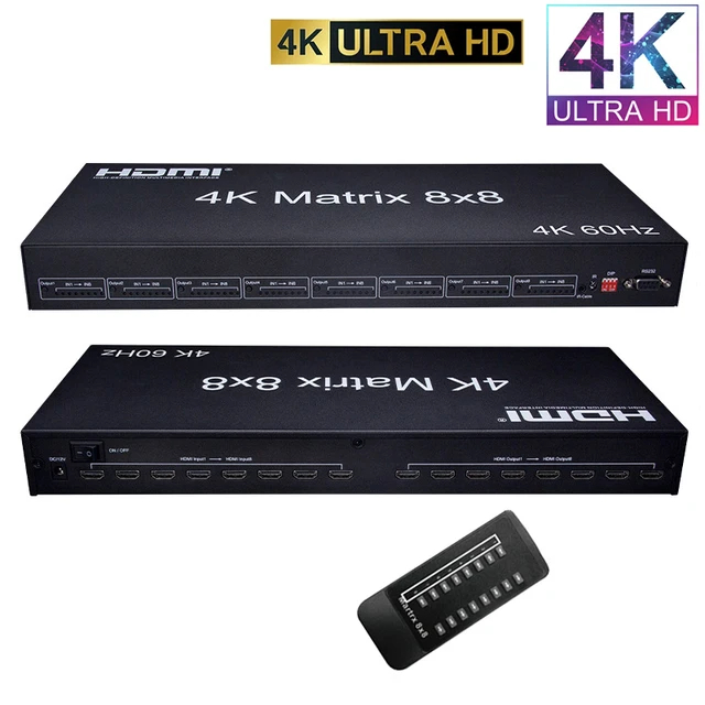 HDMI Matrix 8X8 4K 60Hz HDMI เข้า 8 ออก 8