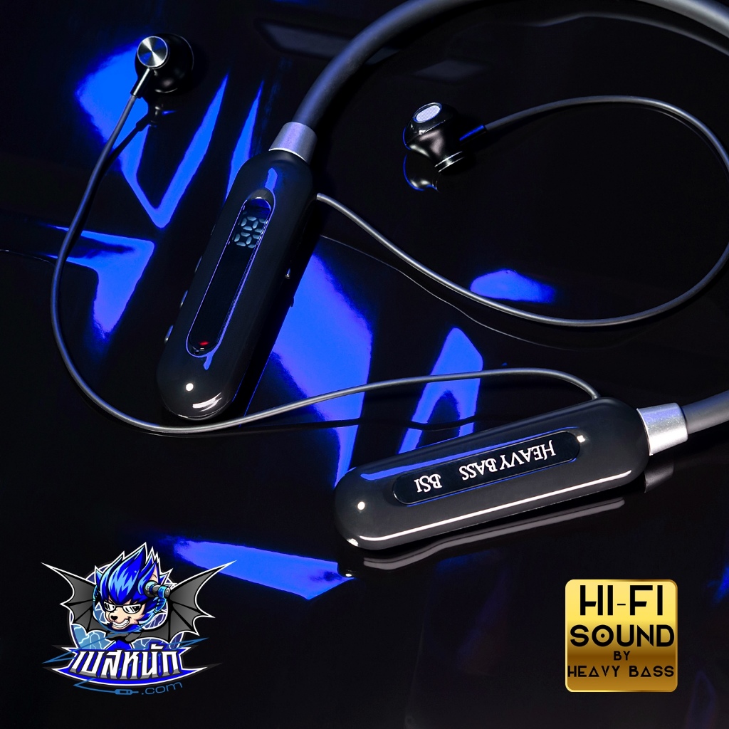 หูฟังมะยม Bluetooth HEAVY BASS BS1 Sport Bluetooth 5.3 มหาเทพเบสจัดจ้าน!!