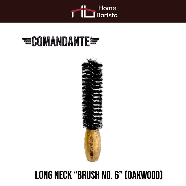 แปรง ปัด ทำความสะอาด เครื่องบดมือหมุน Comandante “Brush No. 6” Long Neck (Oakwood)