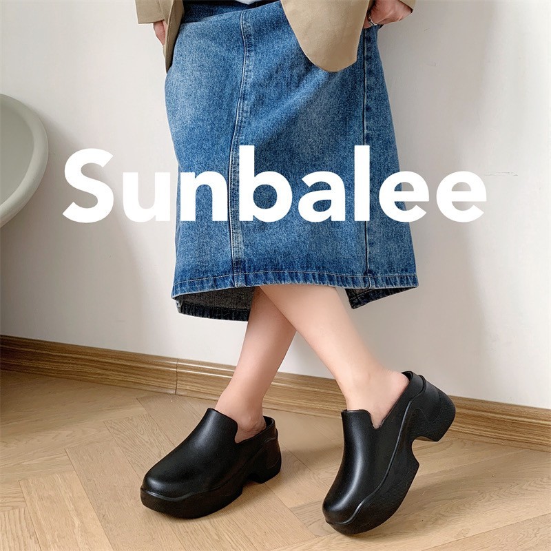 รองเท้าคัดชูเสริมส้น SUNBALEE ส้นสูง รองเท้าหัวโตส้นสูง ทรงสวยน้ำหนักเบา เสริมส้นทรงสวย ใส่สบาย SUNG15 By lukmee716