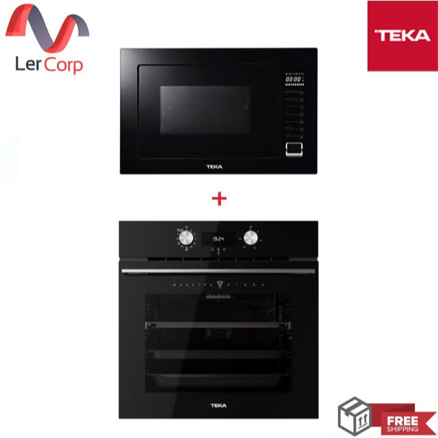 (Teka) เตาอบ Teka MaestroPizza (HLB 8510 P BK) + ไมโครเวฟ รุ่น MWE 259 FI Black flameless