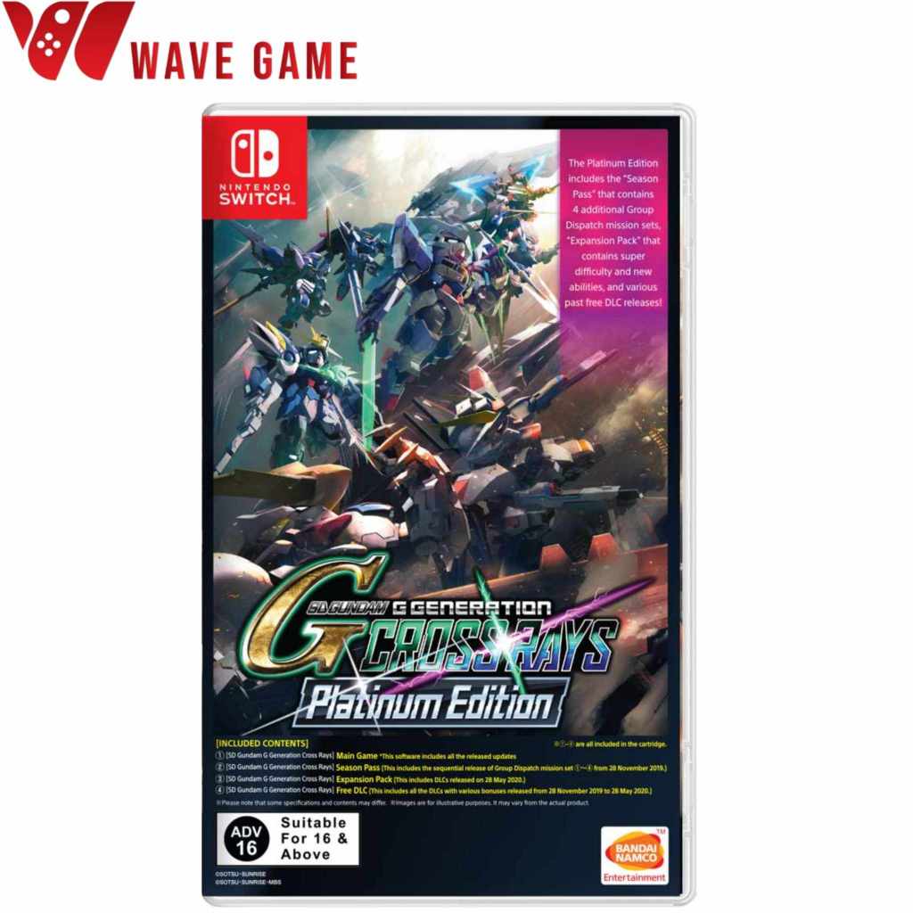 nintendo switch sd gundam g generation cross rays platinum edition ( english zone 3 )