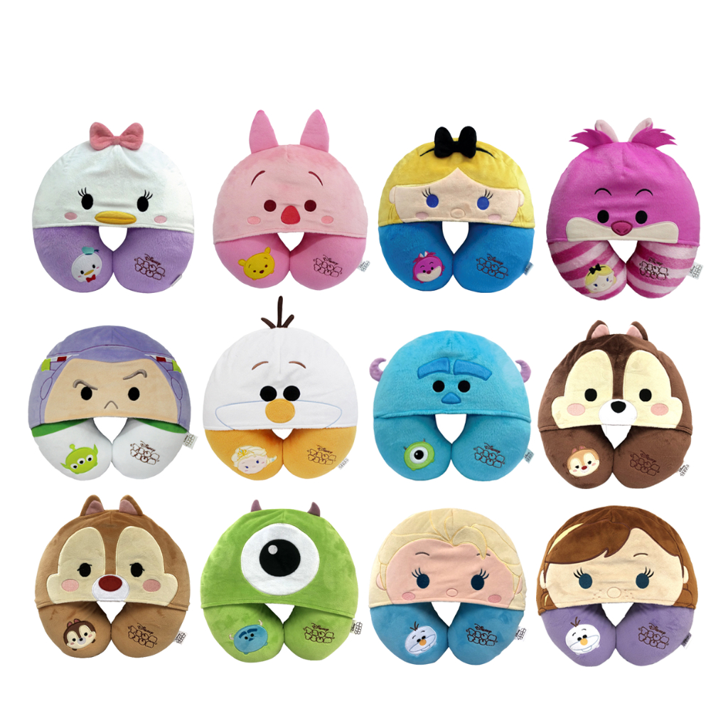 หมอนรองคอมีฮู้ด Disney Tsum Tsum