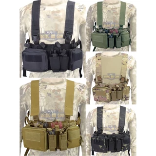 BR4 M4 Chest Rig สายโยงบ่า มี5สีให้เลือก สีดำ สีทราย สีเขียว สีมัลติแคม สีมัลติแคมดำ BR4