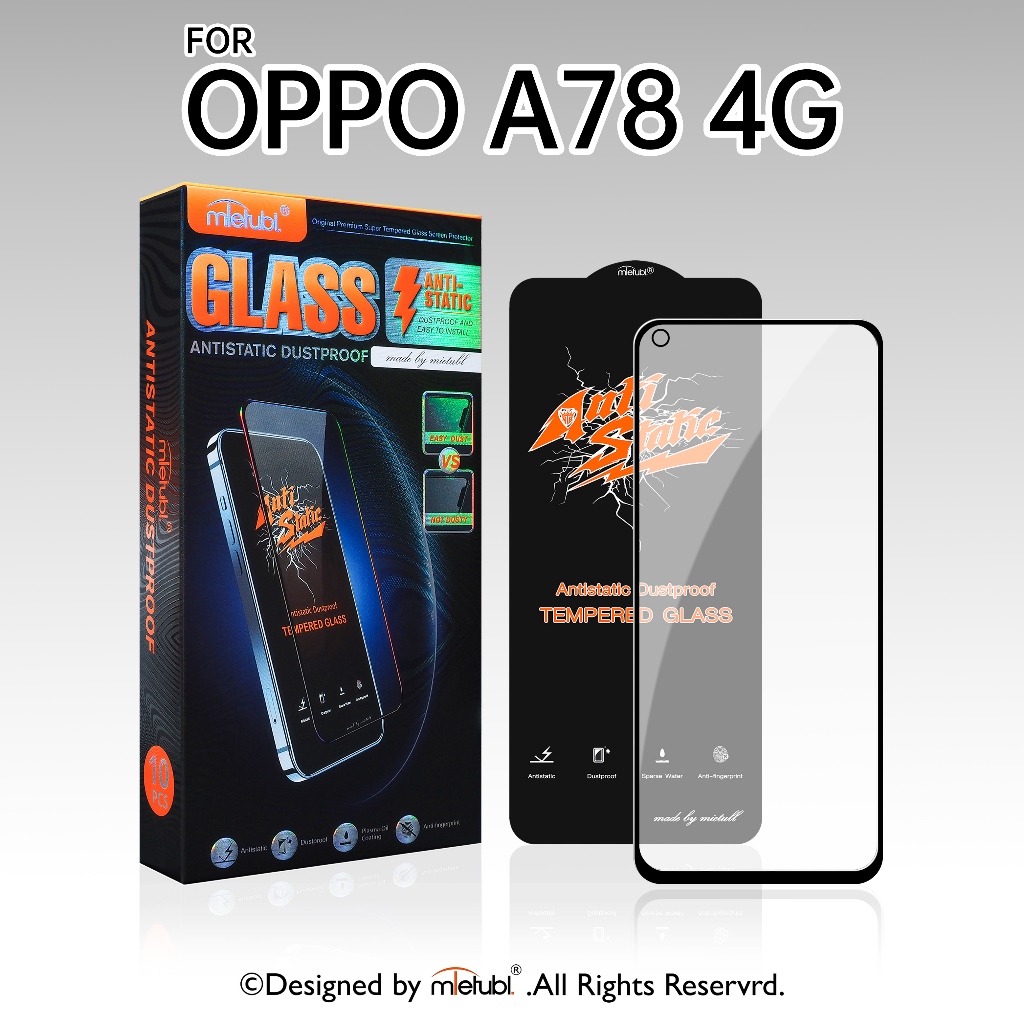 Mietubl กระจกนิรภัย ฟิล์มไฮโดรเจล FOR OPPO A78 4G เต็มจอ