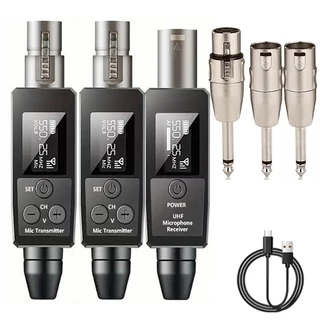 ไร้สาย ไมโครโฟนระบบ UHF XLR หญิง ถึง 6.5mm ชาย อะแดปเตอร์ แบบไดนามิก ไมโครโฟน & ดนตรี เครื่องดนต
