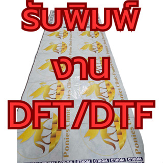 พิมพ์DFT/DTF ปริ้นท์DFT/DTF ฟิล์มลอกร้อน หน้ากว้าง 60x100cm …