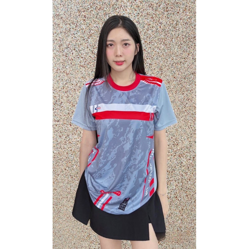 Oxy shop 🔺 AB-999 เสื้อกีฬาพิมพ์ลายเนื้อผ้าดีราคาสุดคุ้ม