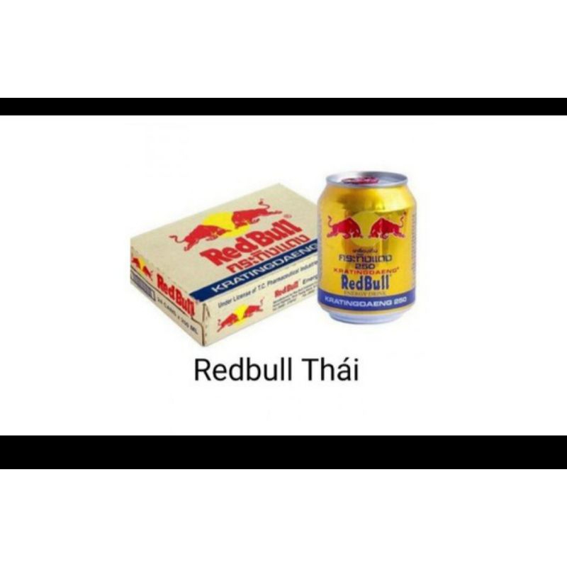 กระทิงแดง24กระป๋อง(250มล*24กระป๋อง)Redbull Energy Drinks BòhucVietNam