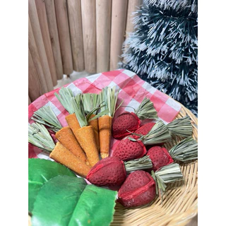 Chintrovert ✨|| สตรอว์เบอร์รี่ 🍓& แครอทลับฟัน🥕 || แฮมเตอร์ ดอร์เมาท์ ชินชิล่า และสัตว์ฟันแทะทุกชนิด
