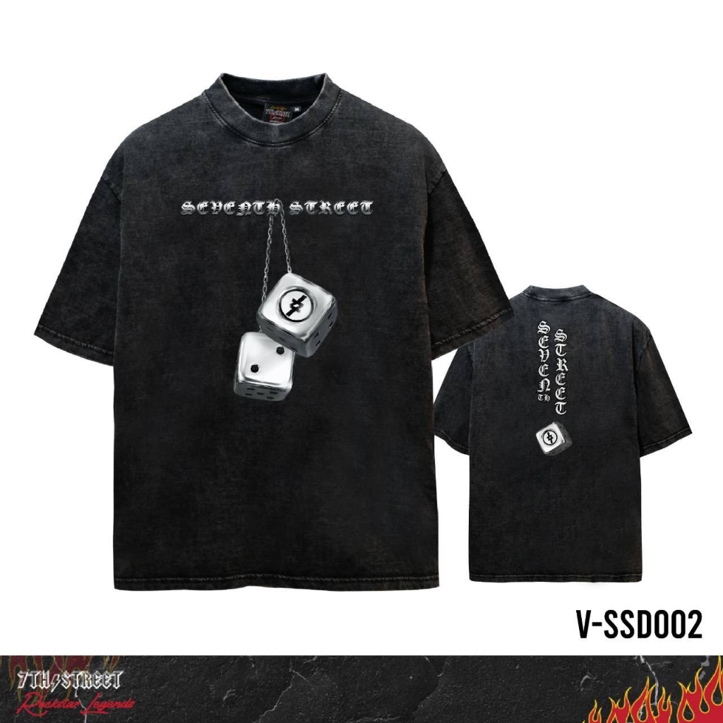 7th Street เสื้อยืดแบบโอเวอไซส์  แนว Vintage (Oversize) รุ่น V-SSD002