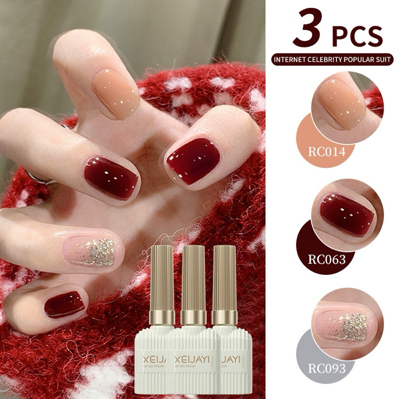 เซตสีทาเล็บเจล 3 สี สินค้าพร้อมส่งในไทย (14)