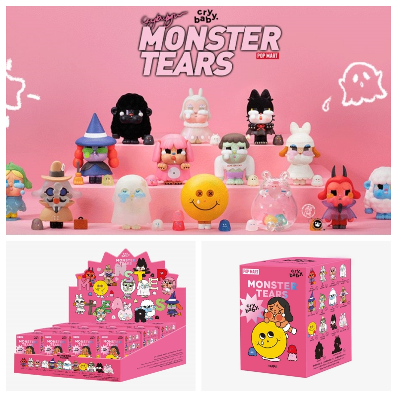 [พร้อมส่ง] ขายยกบ็อกซ์ กล่องสุ่ม POP MART CRYBABY Monster Tears Series ของแท้ 100%