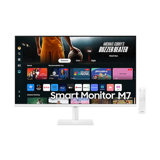 SAMSUNG M7 M70D LS32DM701UEXXT Series 32" 4K UHD Smart Monitor & Streaming TV, Airplay, BT, Speaker,