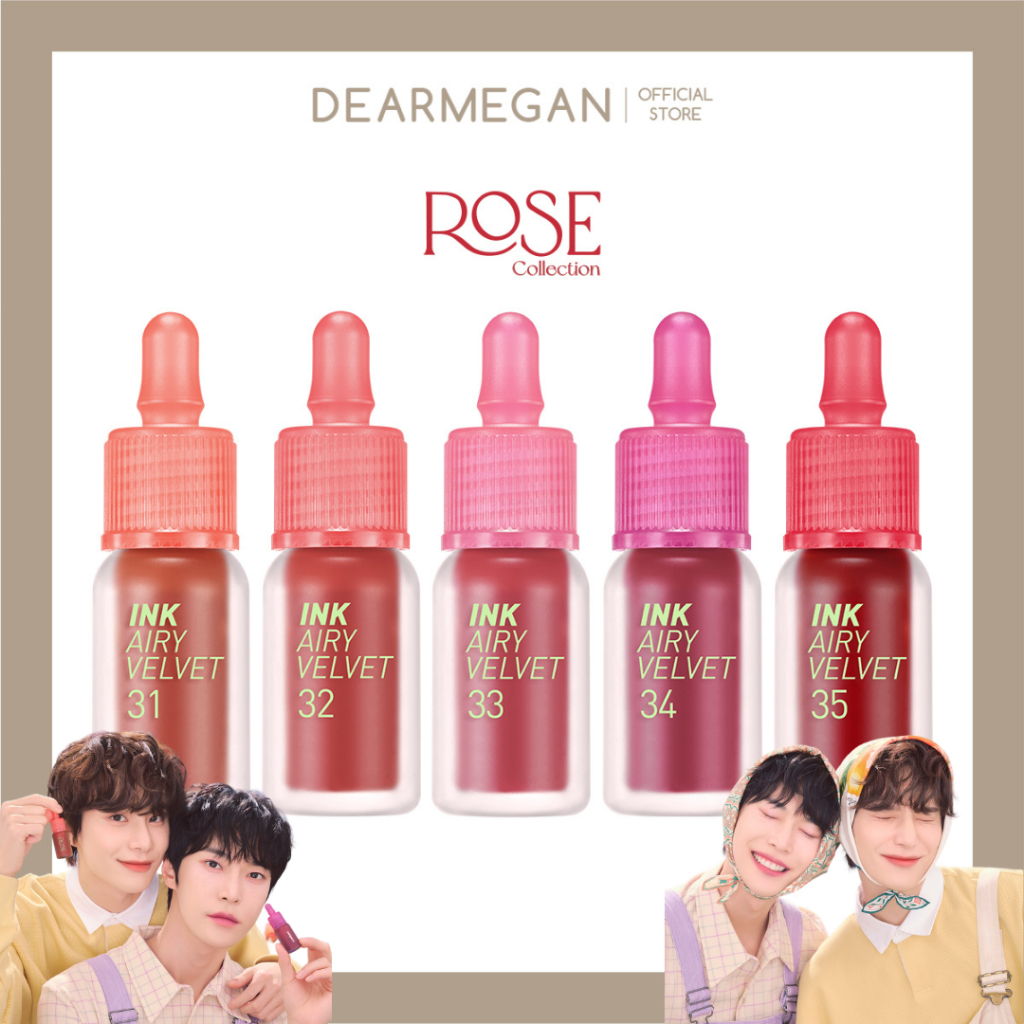 ใหม่ล่าสุด ! PERIPERA INK AIRY VELVET [ Rose Collection] พร้อมส่งในไทย !