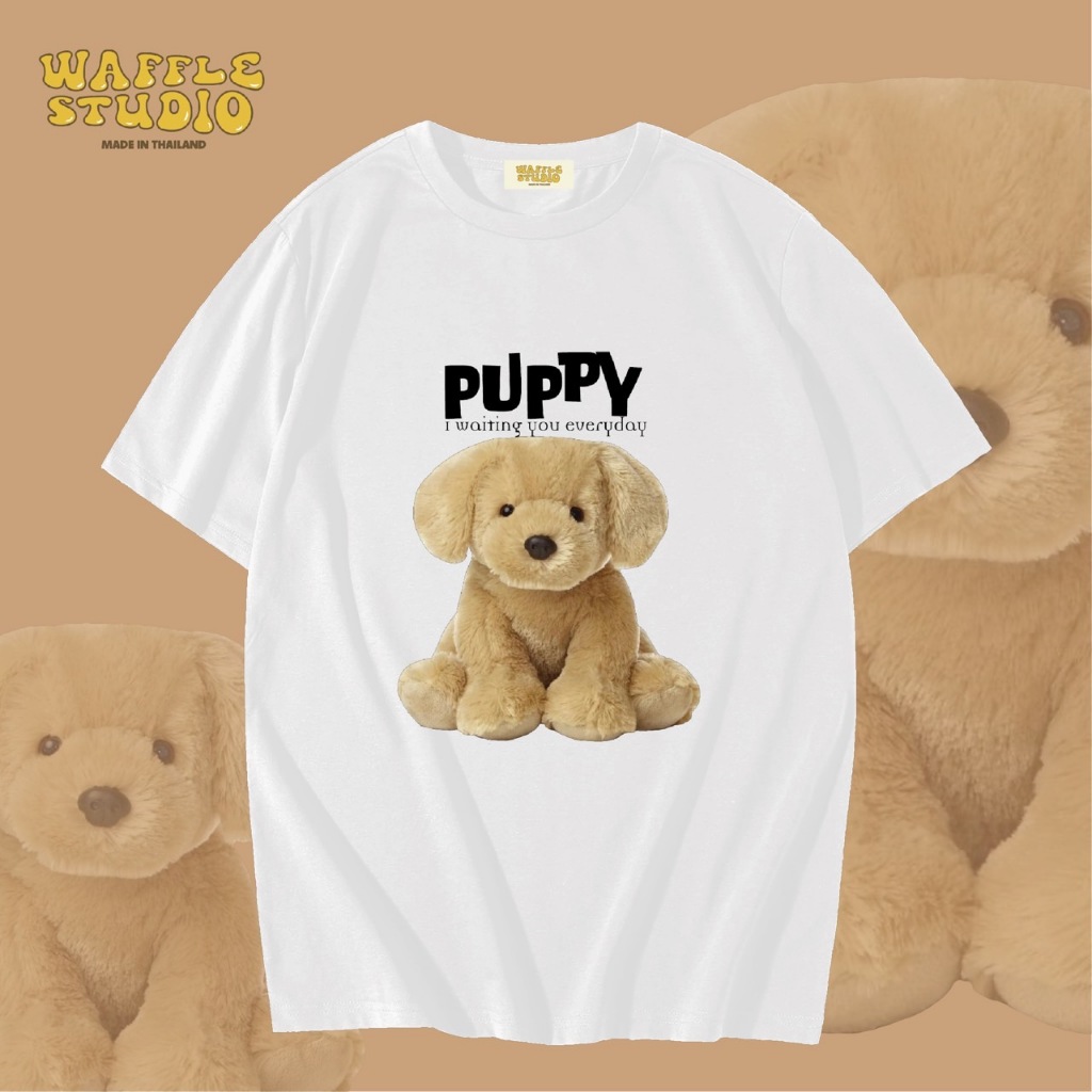 [ส่งฟรี ] WS0267 เสื้อยืดโอเวอร์ไซส์ เสื้อยืดเกาหลี ผ้าคอตตอน100% เสื้อยืด WAFFLE STUDIO