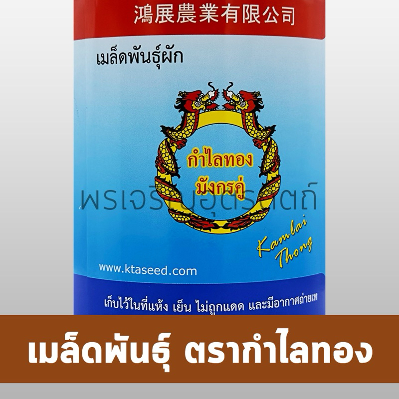 เมล็ดพันธุ์ ผักกาดกวางตุ้ง กวางตุ้งฮ่องเต้ เอ 1 (500 กรัม) เมล็ดกวางตุ้ง  เมล็ดพันธุ์ผักสวนครัว ตรากำไลทอง มังกรคู่ - รูปที่ 3