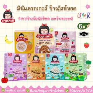 Organeh mini cracker มินิแครกเกอร์ ขนมเด็ก 6 เดือน+ ทำจากข้าวสังข์หยด มีฮาลาล