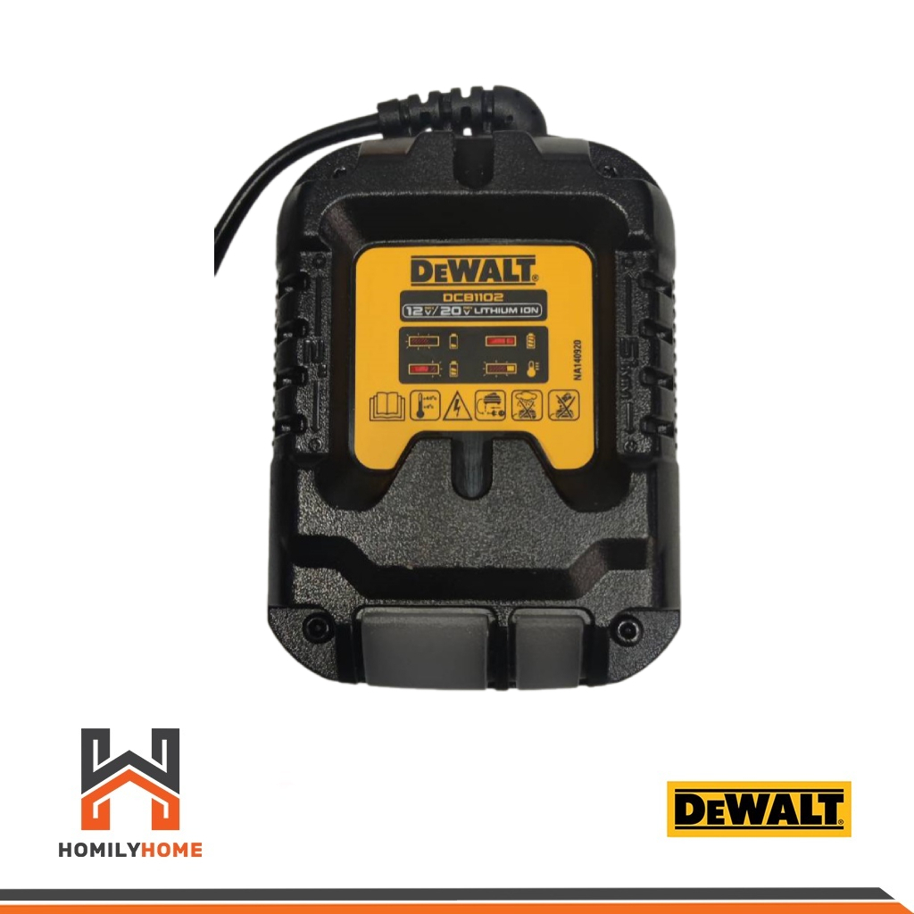 DEWALT แท่นชาร์จ รุ่น DCB1102 DCB1102-B1 12V/20V Max 2A