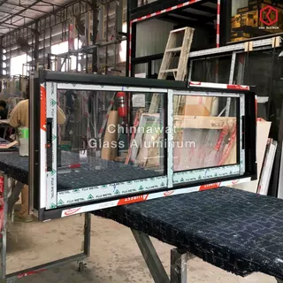 🏡 120x50หน้าต่างบานเลื่อนอลูมิเนียม🏡แบ่ง2ช่อง 🏡พร้อมส่ง🚚ค่าส่งถูก🏡,คุ้มค่าคุ้มราคา🏡