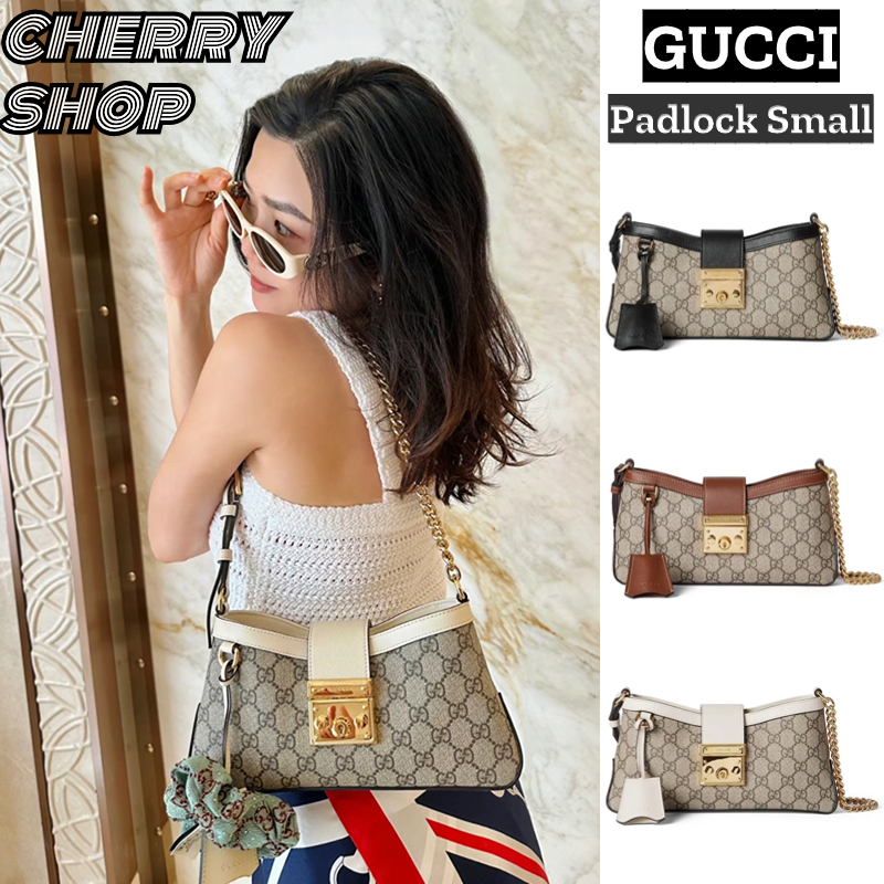 🍒กุชชี่ [New Product] Gucci Padlock Small Shoulder Bag🍒กระเป๋าสะพาย/ผู้หญิง