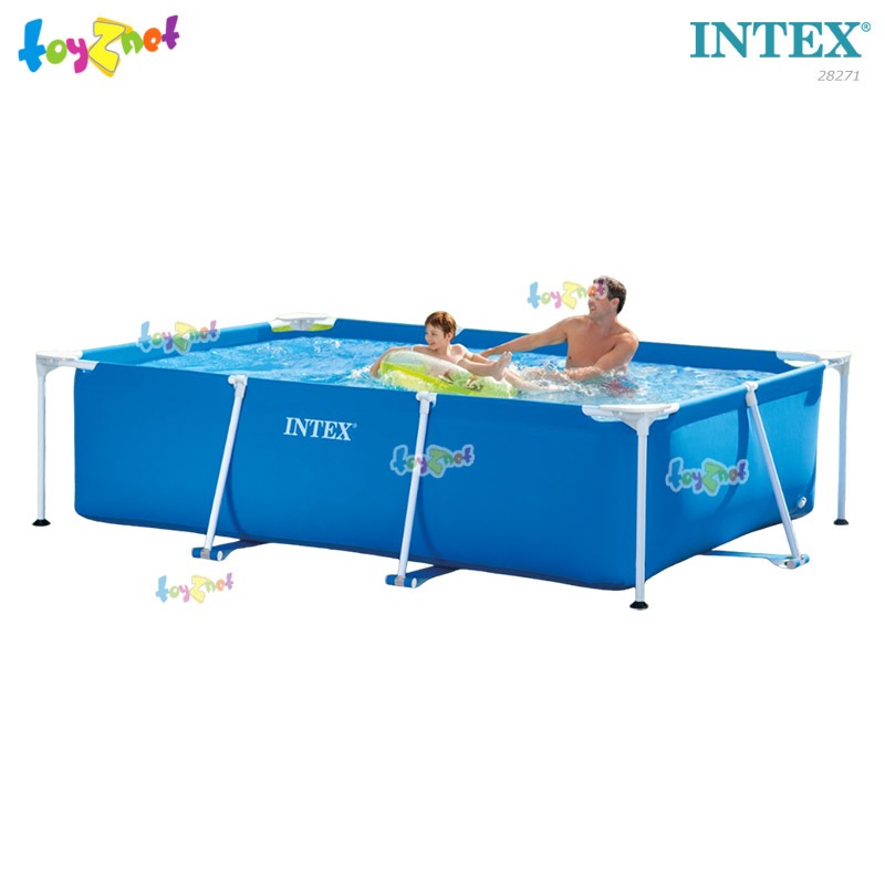 Intex สระน้ำเฟรมพูล สี่เหลี่ยม 2.6x1.6x0.65 ม. รุ่น 28271