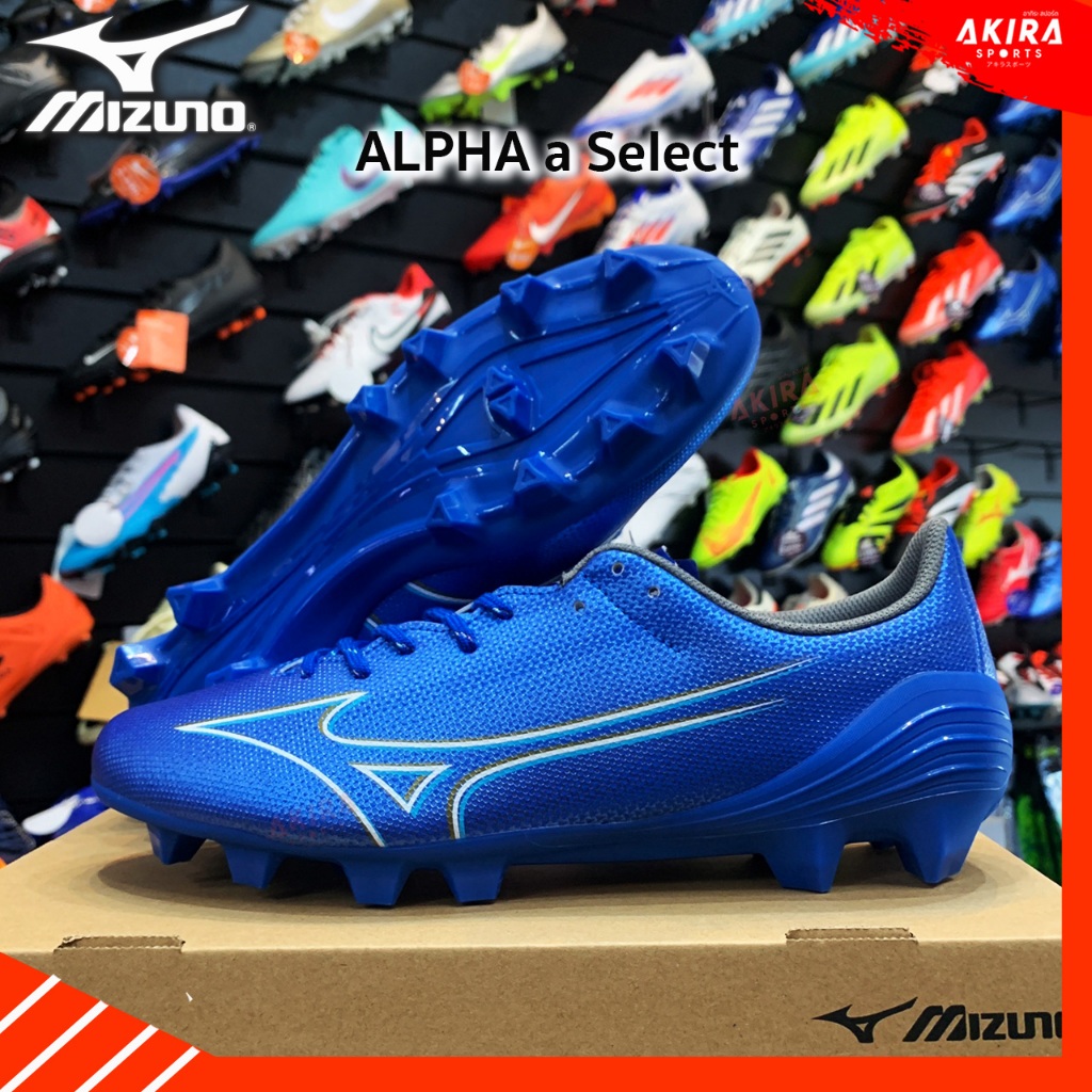 MIZUNOรองเท้าสตั๊ดเด็ก รองเท้าฟุตบอล รุ่น Mizuno Alpha a Select ของแท้ สีใหม่ล่าสุด