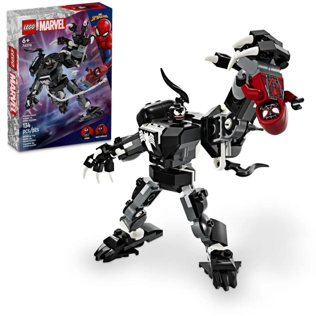 LEGO Marvel Venom Mech Armor vs. Miles Morales 76276