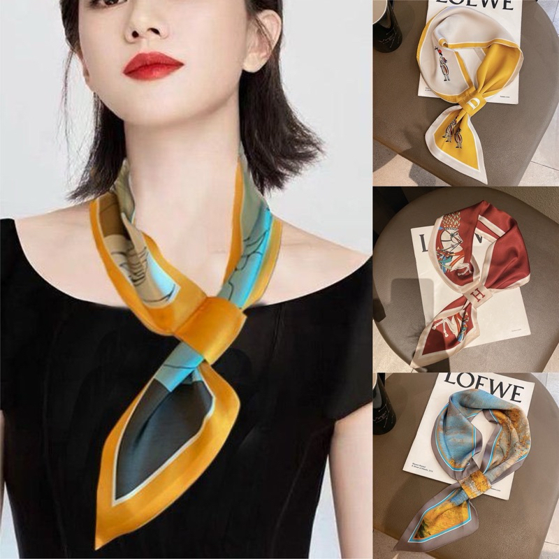 [Mimmuffin] ผ้าพันคอขนาดเล็ก โบว์ผูกเสื้อ โบว์ผูกผม ผ้าพันกระเป๋า