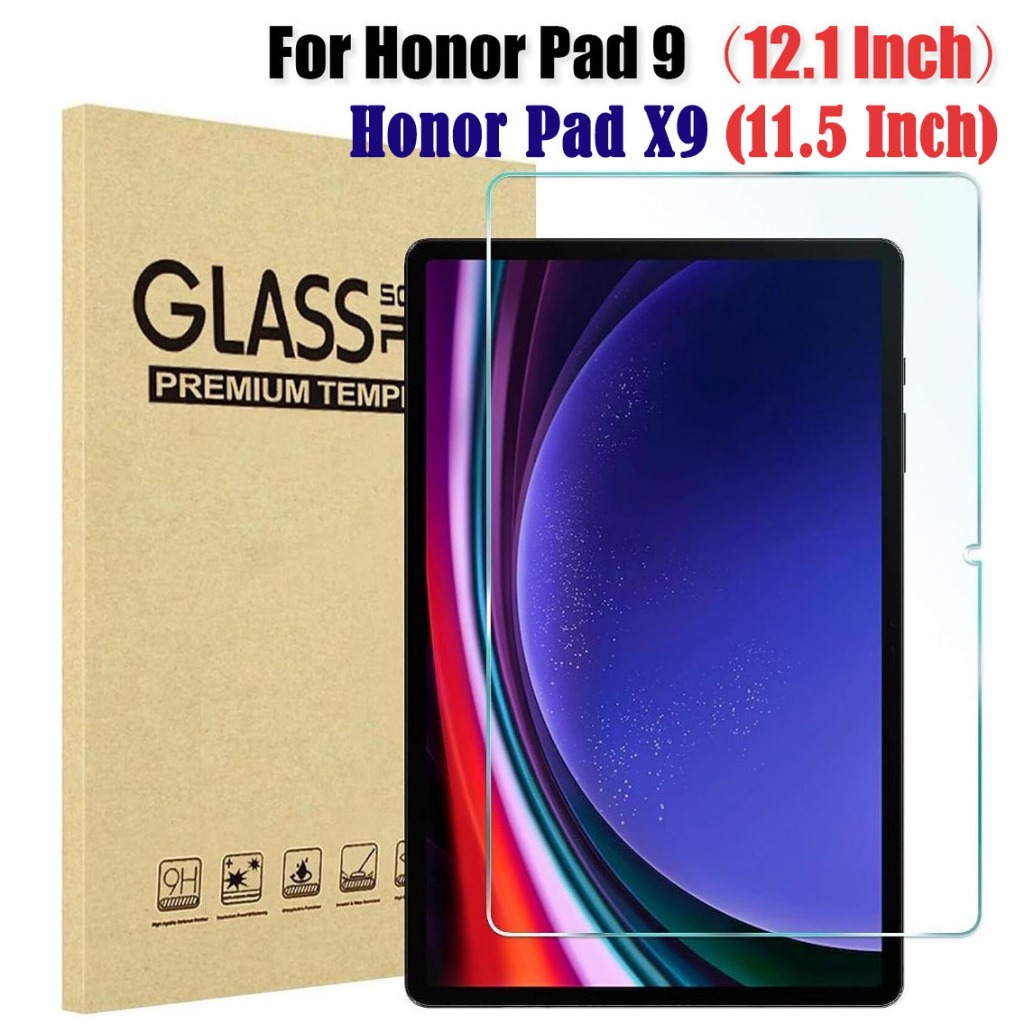 ฟิล์มกระจกนิรภัยกันรอยขีดข่วนหน้าจอ Huawei Honor Pad X9 11.5 นิ้ว Honor Pad 9 12.1 2024 ฟิล์มกระจกใส,ฟิล์มกระจกแท็บเล็ต
