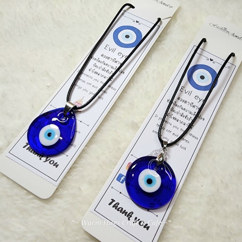 พร้อมส่ง EVIL EYE สร้อยคอ evil eye สร้อยคอเชือก เครื่องประดับสายมู